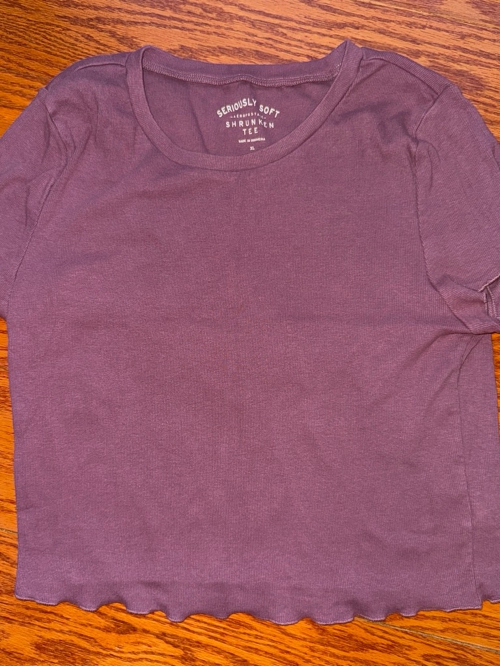 Aeropostale Plum Short-Sleeve Baby Tee